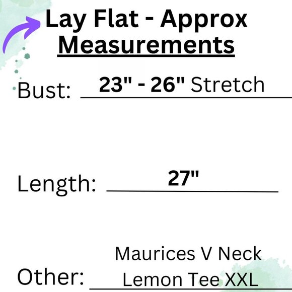 Maurices Vneck Tee Lemon  Top Short Sleeve NWT 🍋 - Picture 4 of 5